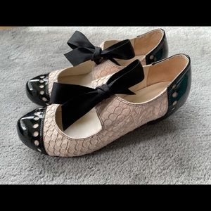 All Black Fish Bow Heels - Size 40